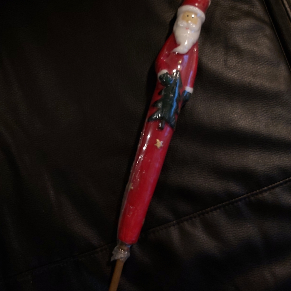 Candle on a stick